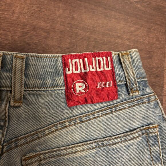 Vintage 90s Joujou High Waisted Acid Washed Straight Leg Jeans Size 9/10 - Picture 5 of 7